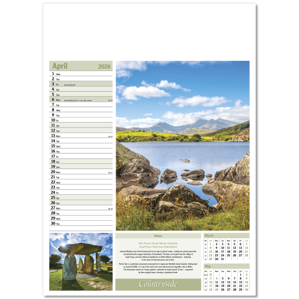 British Countryside Wall Calendar