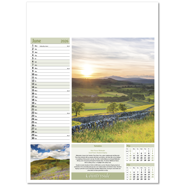 British Countryside Wall Calendar