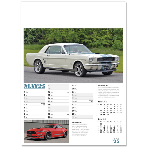 Collector's Cars Wall Calendar