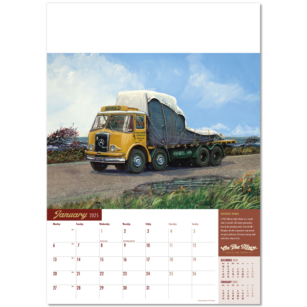 On the Move Wall Calendar