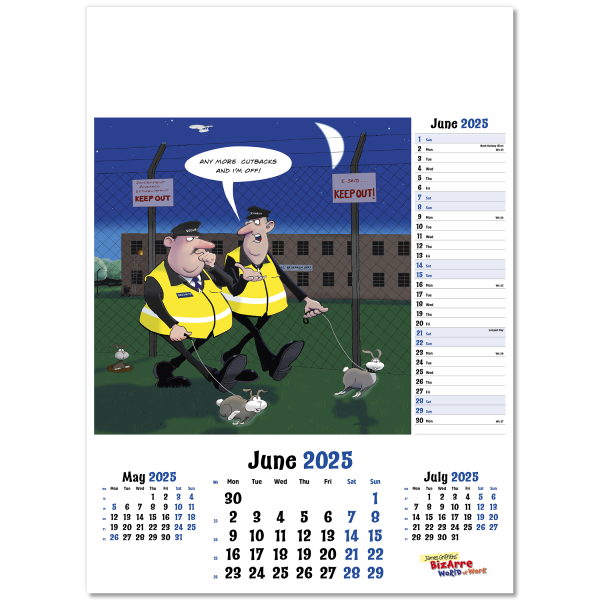 Bizarre World of Work Wall Calendar