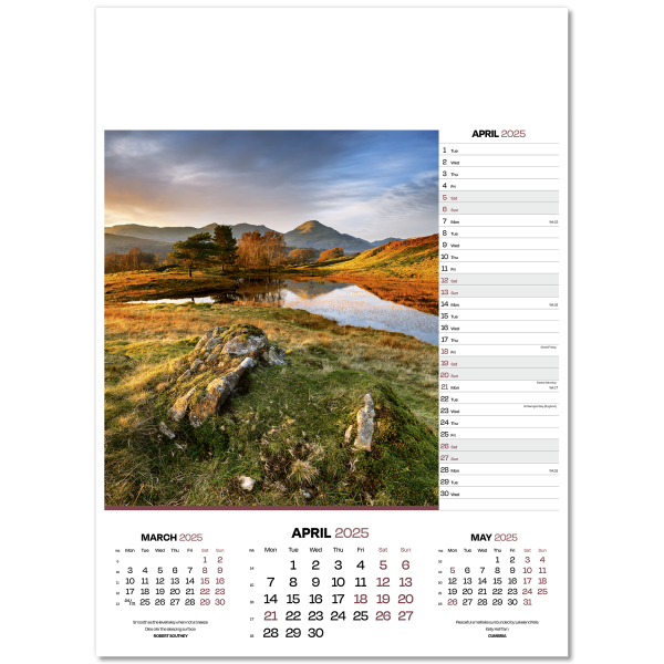 Dawn & Dusk Wall Calendar