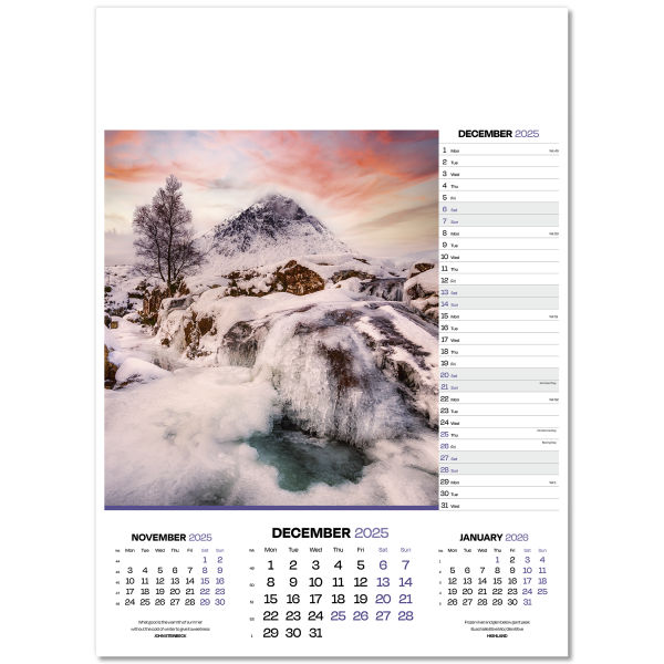 Dawn & Dusk Wall Calendar