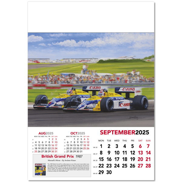 Grand Prix Wall Calendar