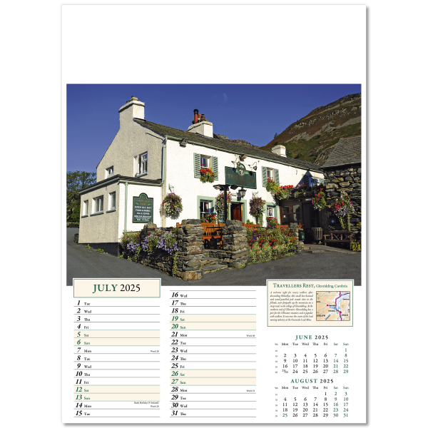 Classic Inns Wall Calendar