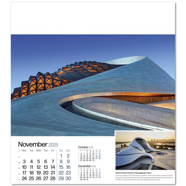 Megastructures Wall Calendar