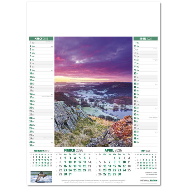 Pictorial Britain Wall Calendar