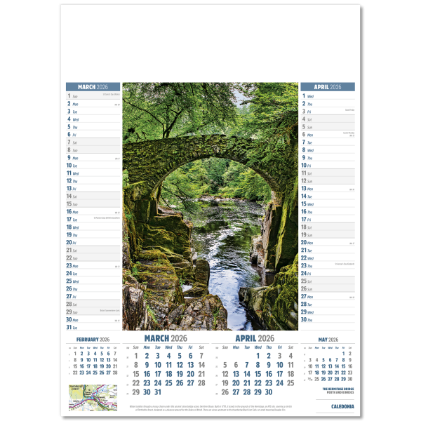 Caledonia Wall Calendar