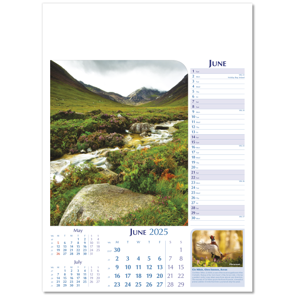 Notable Scotland Wall Calendar