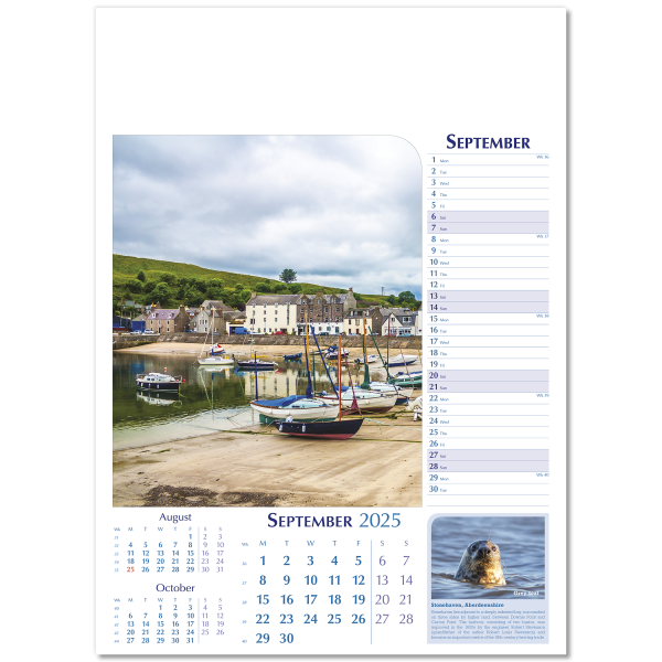 Notable Scotland Wall Calendar