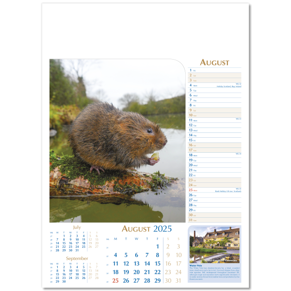 Notable Wildlife Wall Calendar