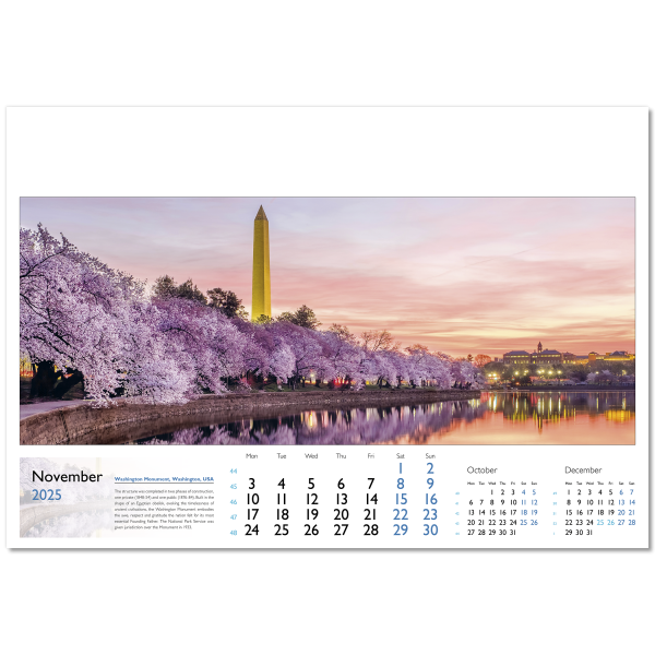 World in View Wall Calendar