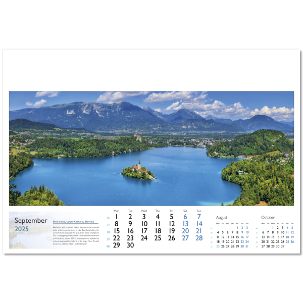 World in View Wall Calendar