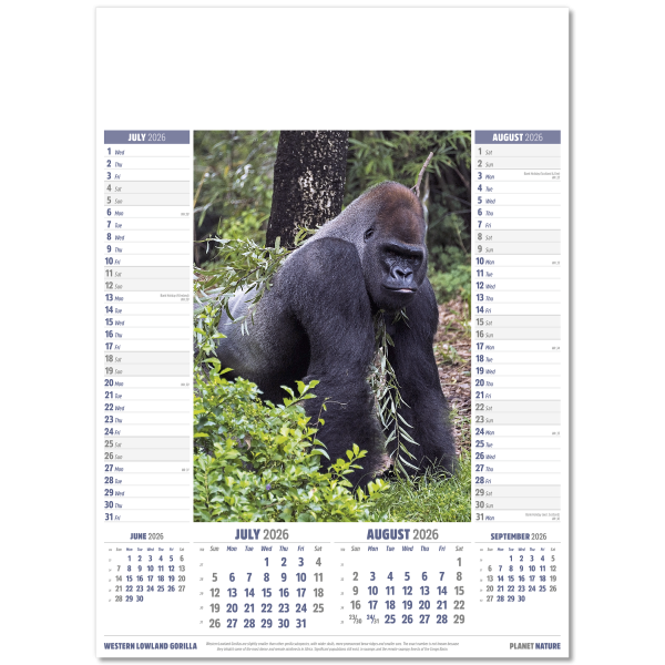 Planet Nature Wall Calendar