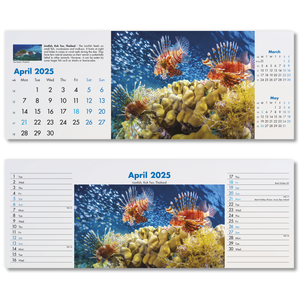 Blue Planet Desk Calendar