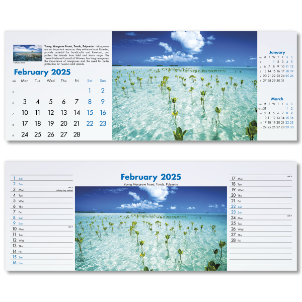 Blue Planet Desk Calendar