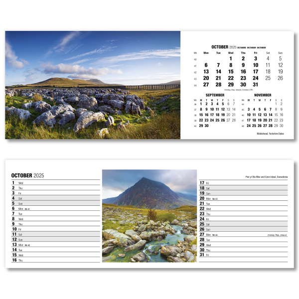 Britain in View Desk Calendar