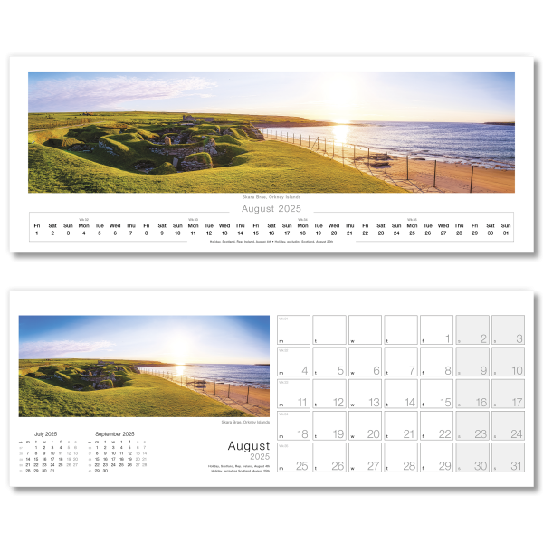 Images of Scotland Desk Calendar