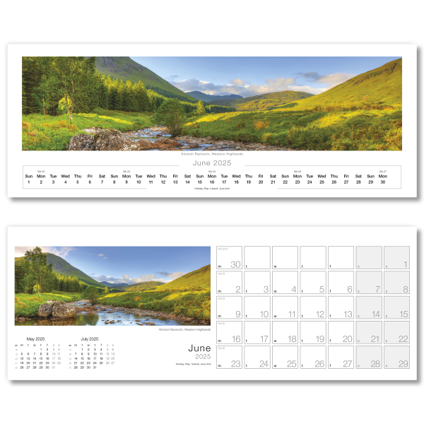 Images of Scotland Desk Calendar