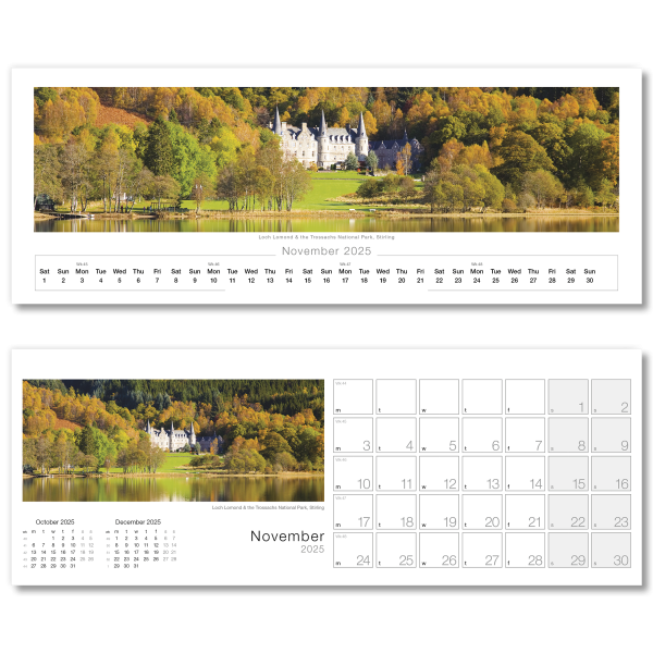 Images of Scotland Desk Calendar