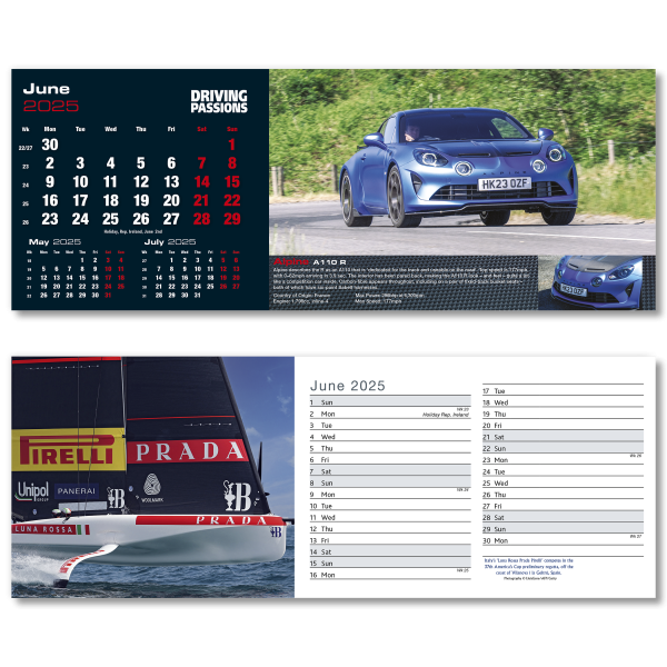 Top Speed Desk Calendar