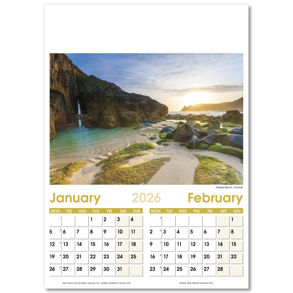 Aspects Wall Calendar - 7 Leaf