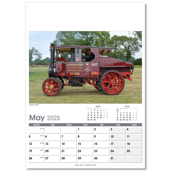 On the Move Wall Calendar - 13 Leaf